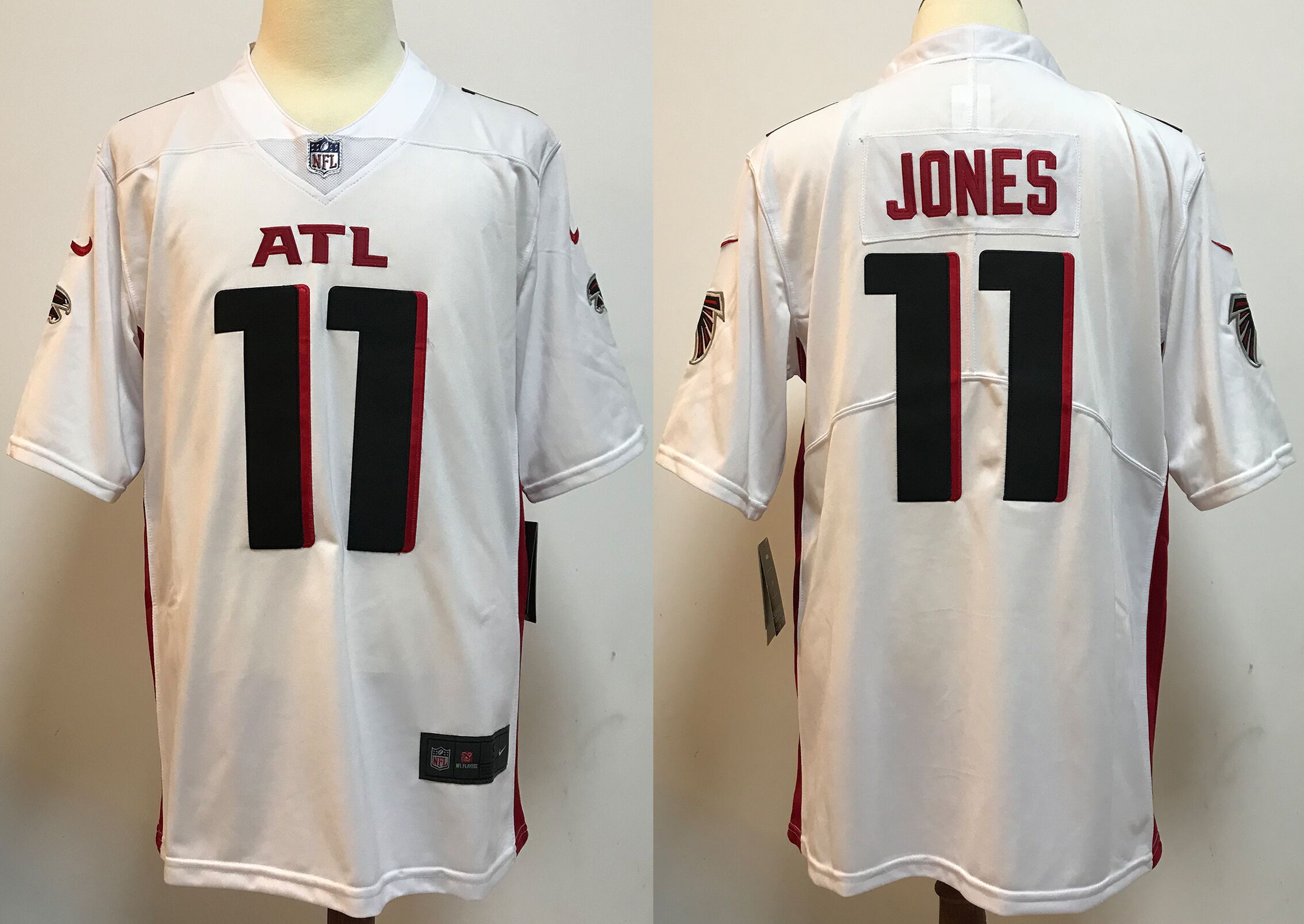Men Atlanta Falcons 11 Jones White New Nike Limited Vapor Untouchable NFL Jerseys